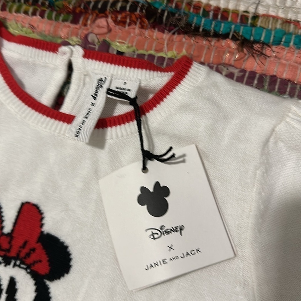 Disney X Janie & Jack Minnie Mouse Sweater 7 - Picture 6 of 7